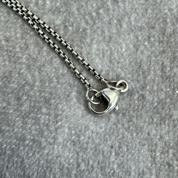 David Yurman Cable Silver Pearl Pendant Necklace - Picture 8 of 10